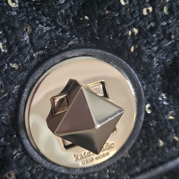 Natalia Sequin Tweed Medium Flap Shoulder Bag - Picture 8 of 12